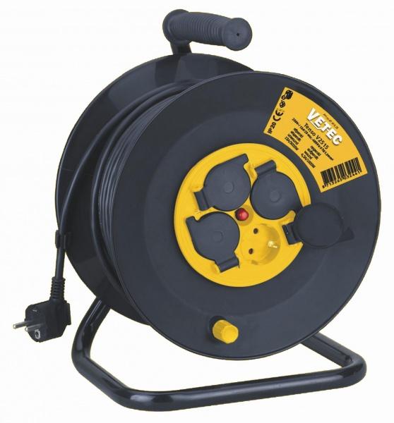 Vetec Kabelhaspel VETEC 25m - H05VV-F - 3G1,5mm2  